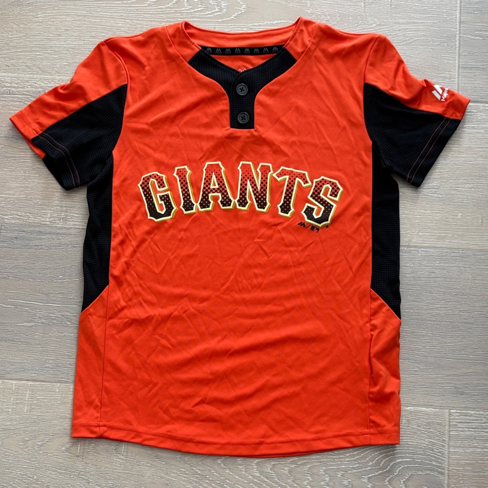Majestic Giants Kids Orange and Black Jersey